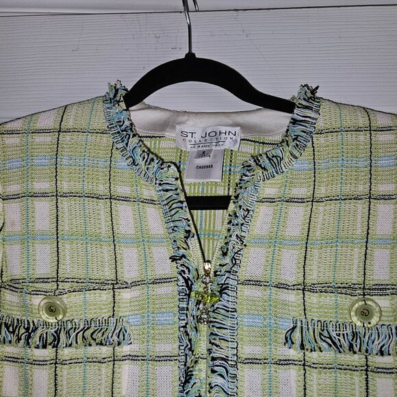 St. John Collection by Marie Gray Knit Blazer (Size 6) - Picture 3 of 16